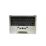 A1989 Top Case with Keyboard for Apple MacBook Pro 13inch Retina Touch Mid 2018 to Mid 2019 Silver.