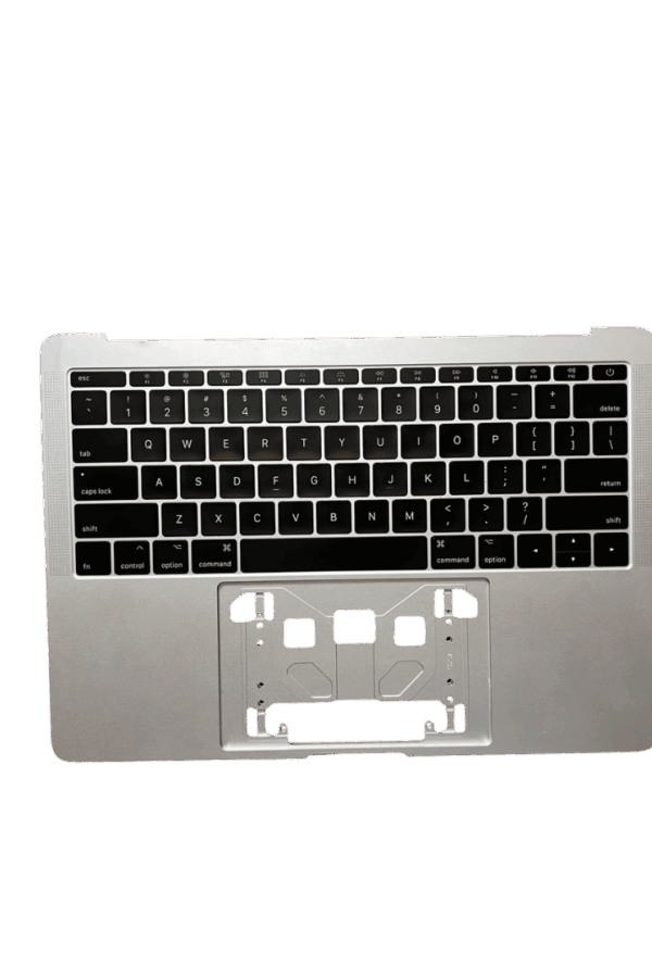 A1708 Top case with Keyboard for Apple MacBook Pro 13 inch Retina Non Touch Bar A1708 late 2016 to Mid 2017 Silver.