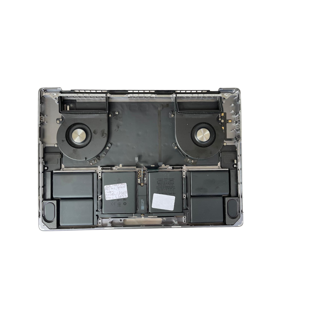 GERMAN A2485 Top Case with Keyboard for Apple MacBook Pro 16 inch M1 2021 and M2 Pro Max A2780 2023 Space Grey.