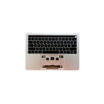 A1989 US Top Case with Keyboard for Apple MacBook Pro 13inch Retina Touch Mid 2018 to Mid 2019 Silver.